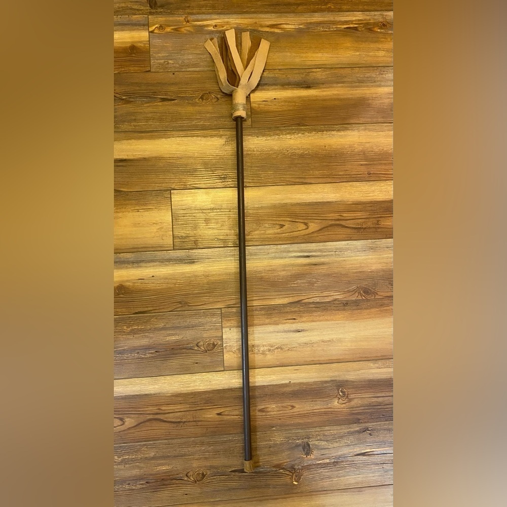 Witch Wizard Felt Broom Stick Prop Broomstick Halloween Decor Costume Accessory